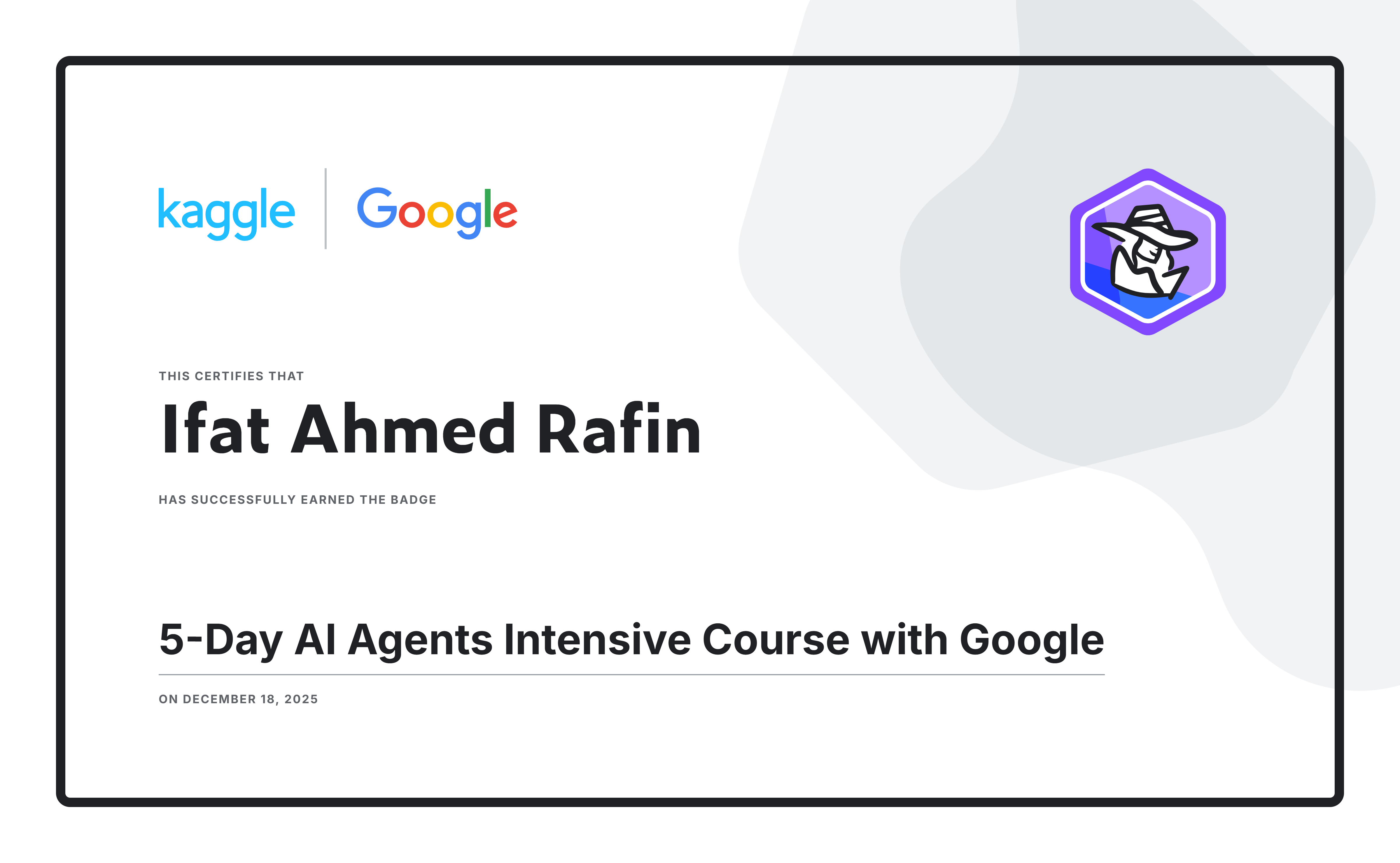 AI Agents Intensive Course with Google